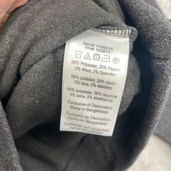 NWOT Jachs New York Wool Blend Men's XXL Charcoal Gray Sweatshirt Crewneck - Picture 7 of 11